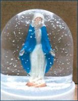 Boule de Noël Miraculeuse blanches et bleue